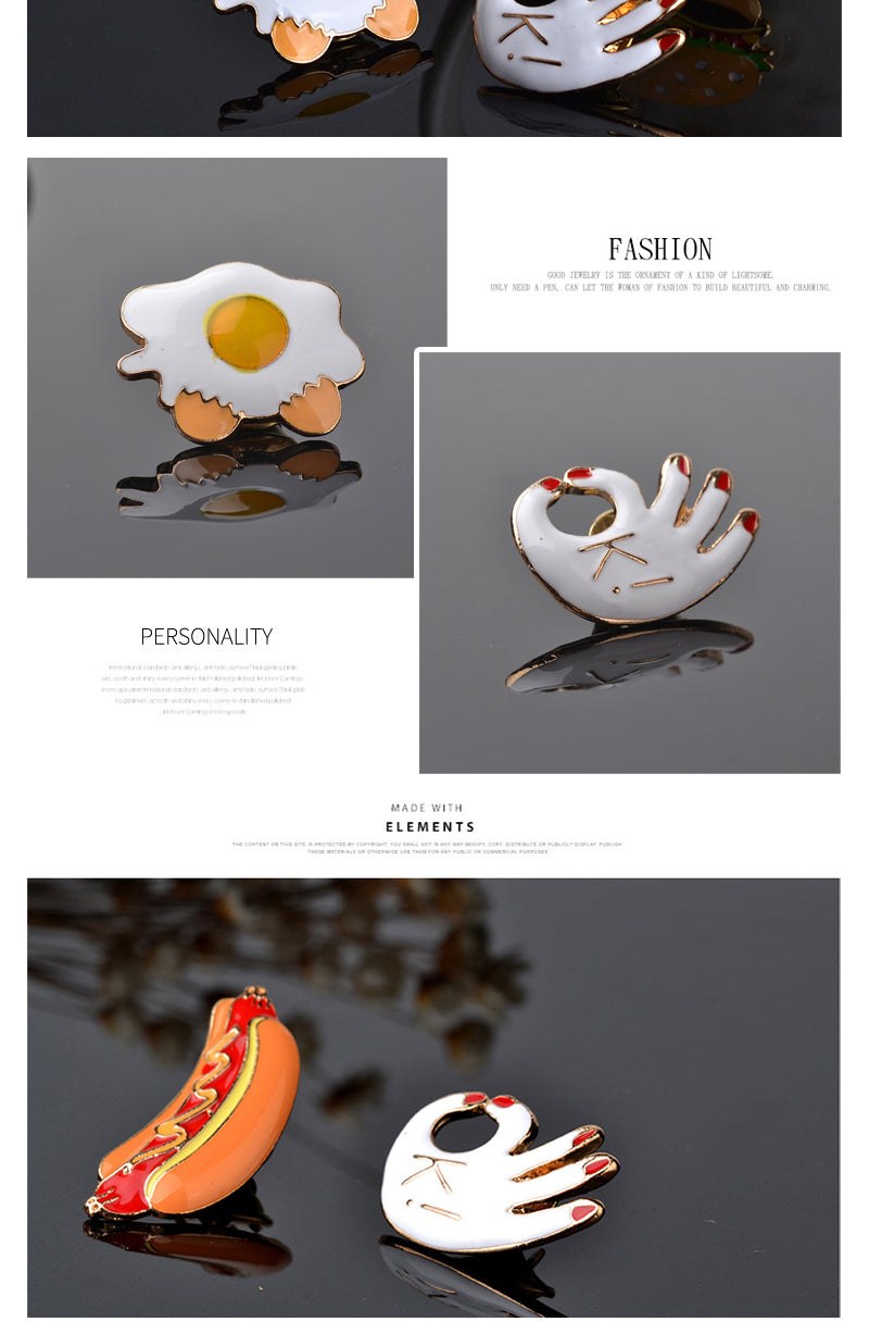 Fast Food Brooch Pin - Hamburger