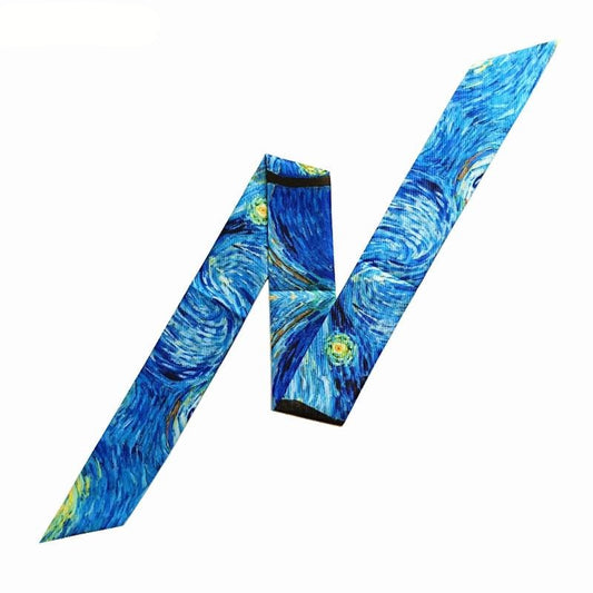 Painting Twilly Scarf - Starry Night