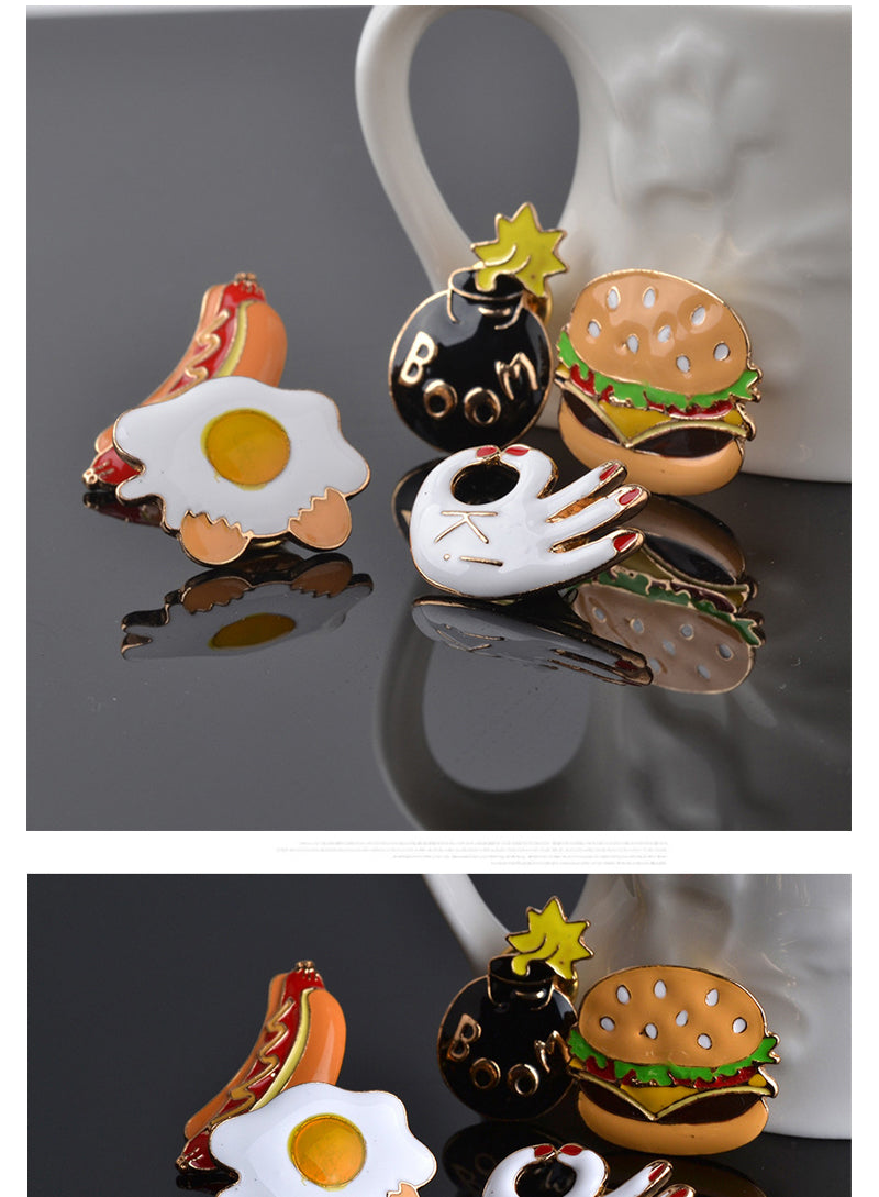 Fast Food Brooch Pin - Hotdog