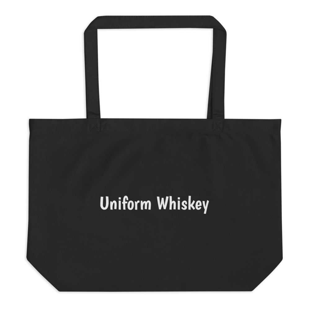 Large Organic Tote Bag - Phonetic Alphabet
