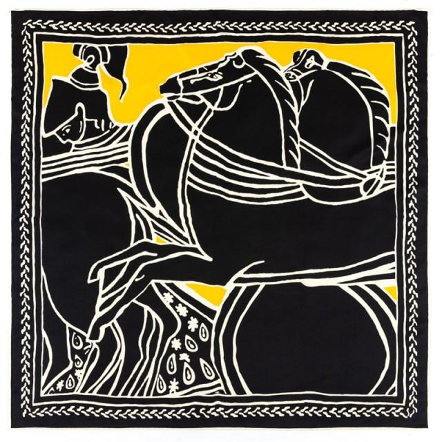 Royal Carriage Scarf - Yellow and Black