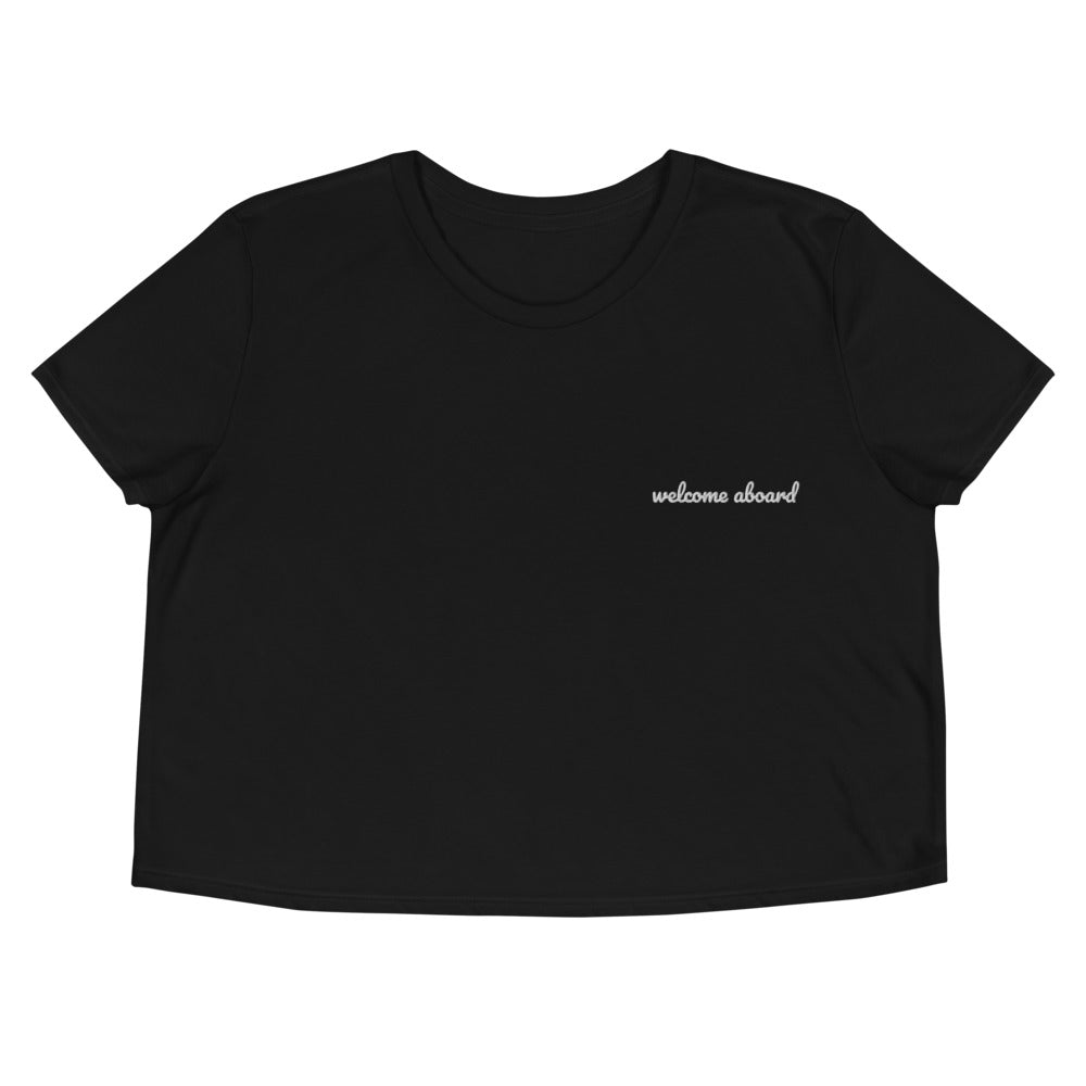 Crop Tee - Welcome Aboard