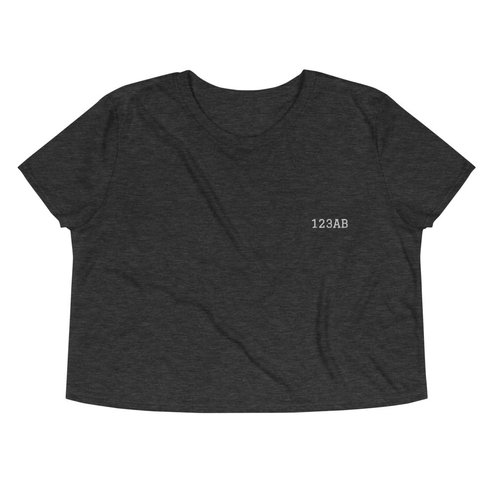 Crop Tee - Tail Numbers