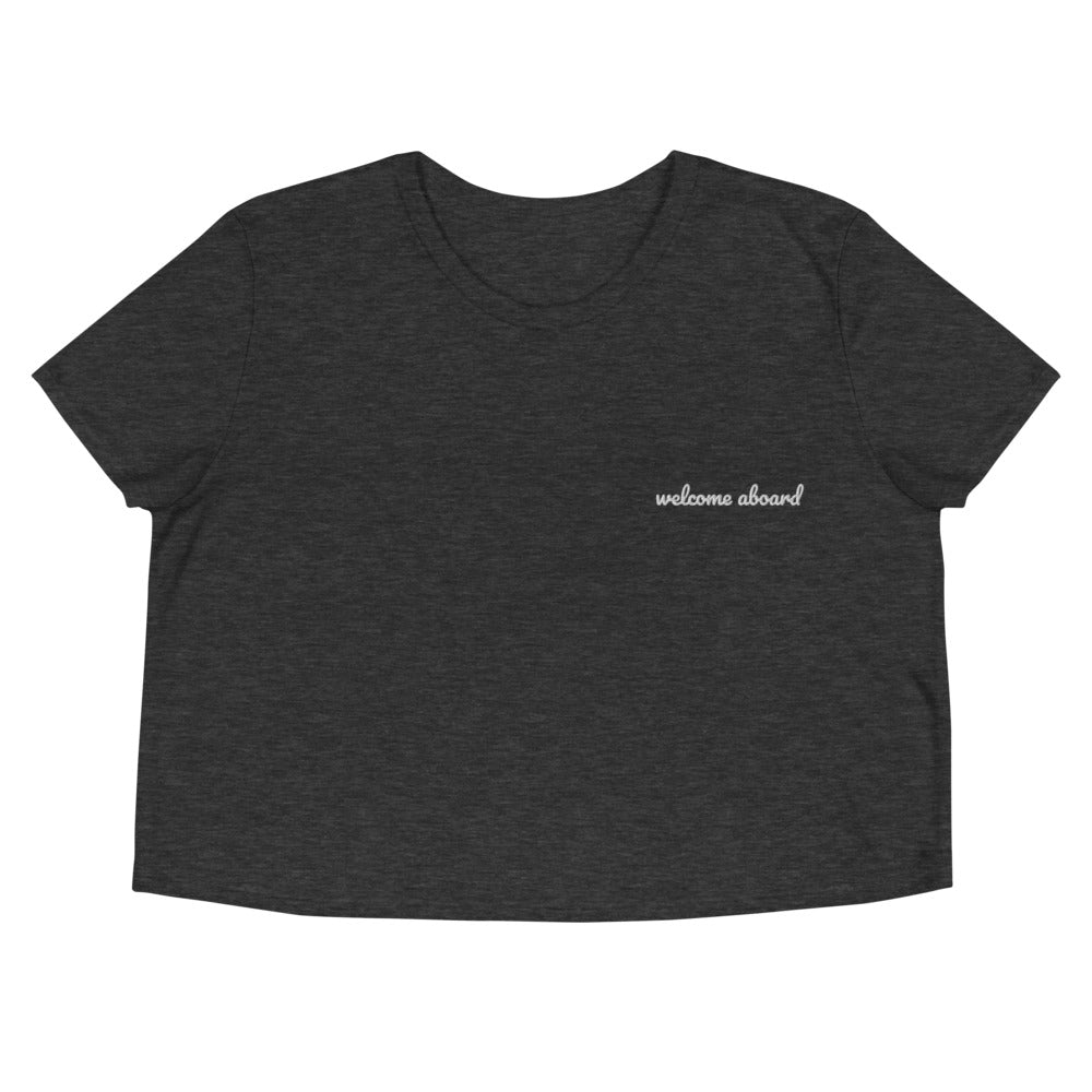 Crop Tee - Welcome Aboard