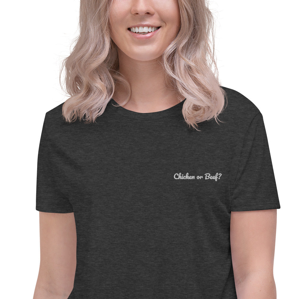 Crop Tee - Chicken Or Beef?