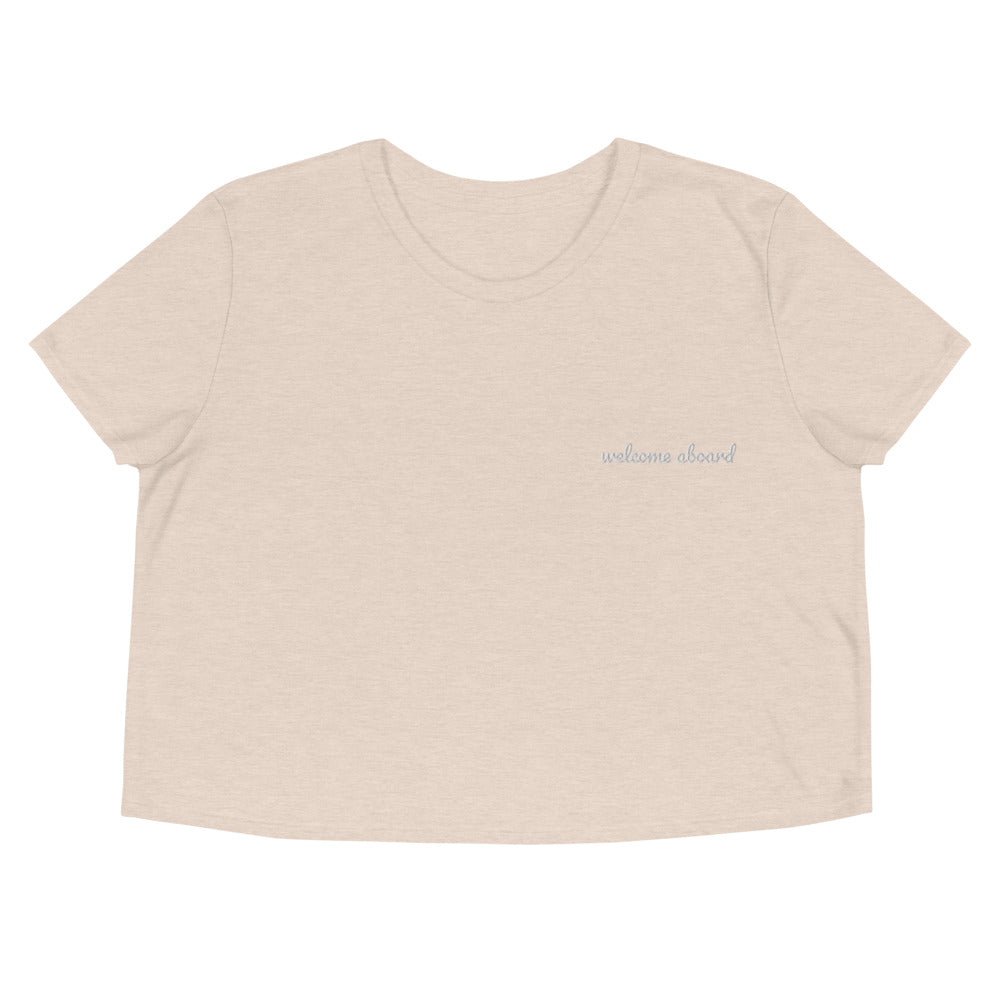 Crop Tee - Welcome Aboard