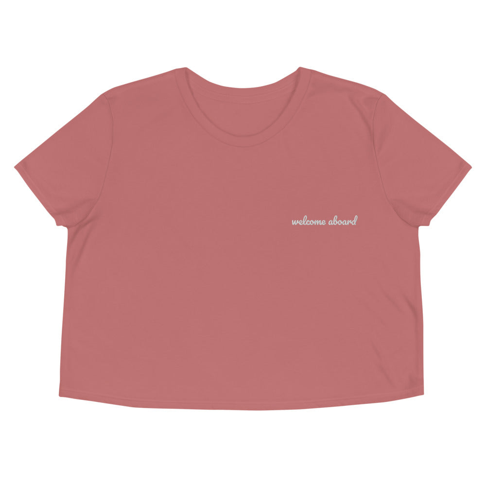 Crop Tee - Welcome Aboard