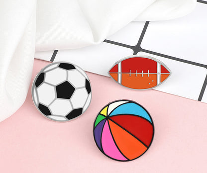 Sport Enamel Pin - Beach Ball