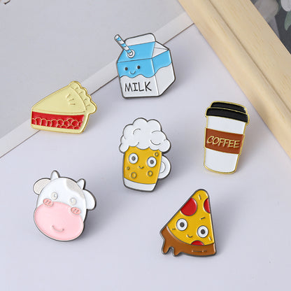 Food Enamel Pin - Cow