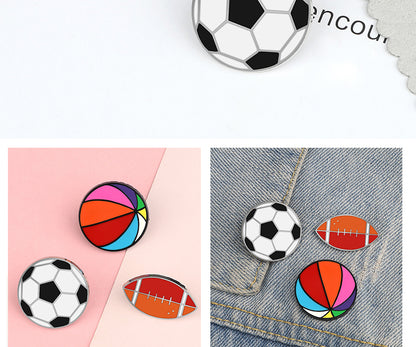 Sport Enamel Pin - Football