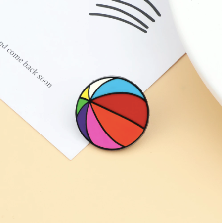 Sport Enamel Pin - Beach Ball