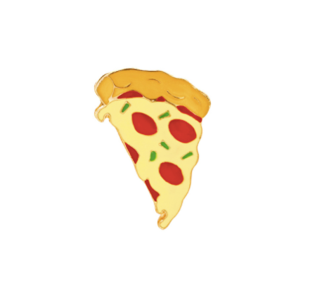 Fast Food Brooch Pin - Pizza