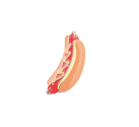 Fast Food Brooch Pin - Hotdog