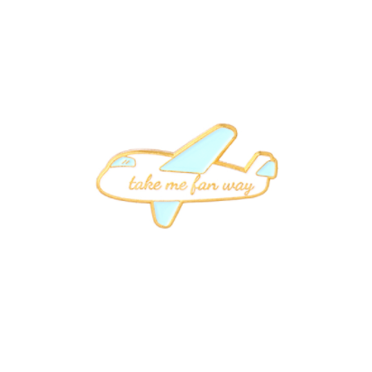 Travel Enamel Pin - Take Me Away Plane