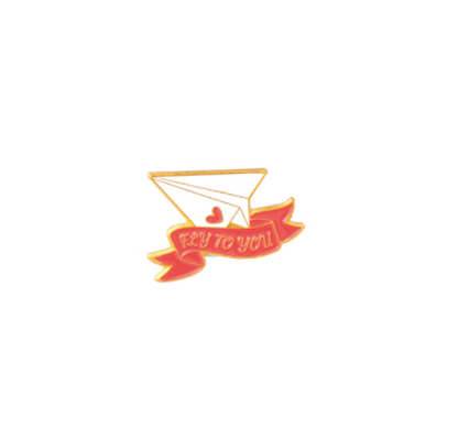 Travel Enamel Pin - Paper Airplane