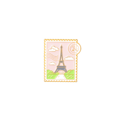 Travel Enamel Pin - Tower