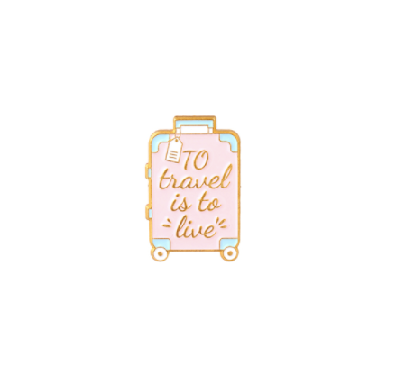 Travel Enamel Pin - Suitcase