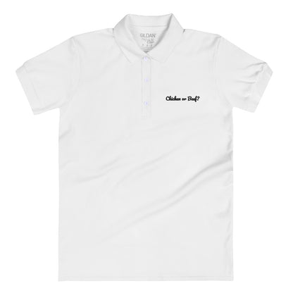 Embroidered Polo Shirt - Chicken Or Beef?