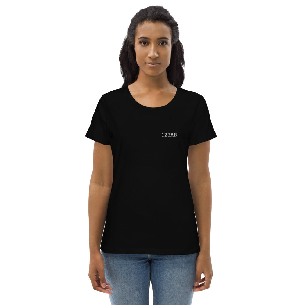 Women's fitted eco tee - Tail Numbers