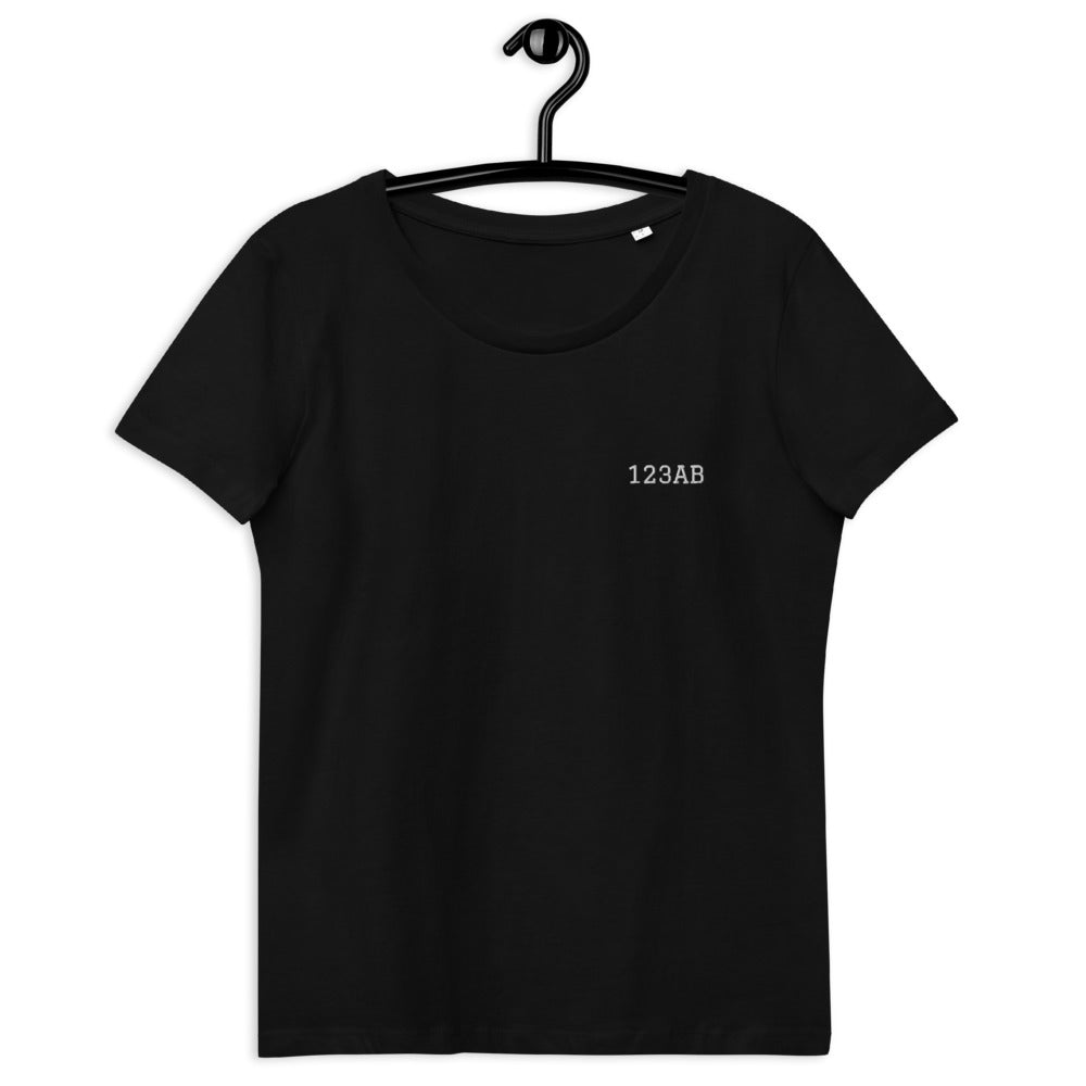 Women's fitted eco tee - Tail Numbers