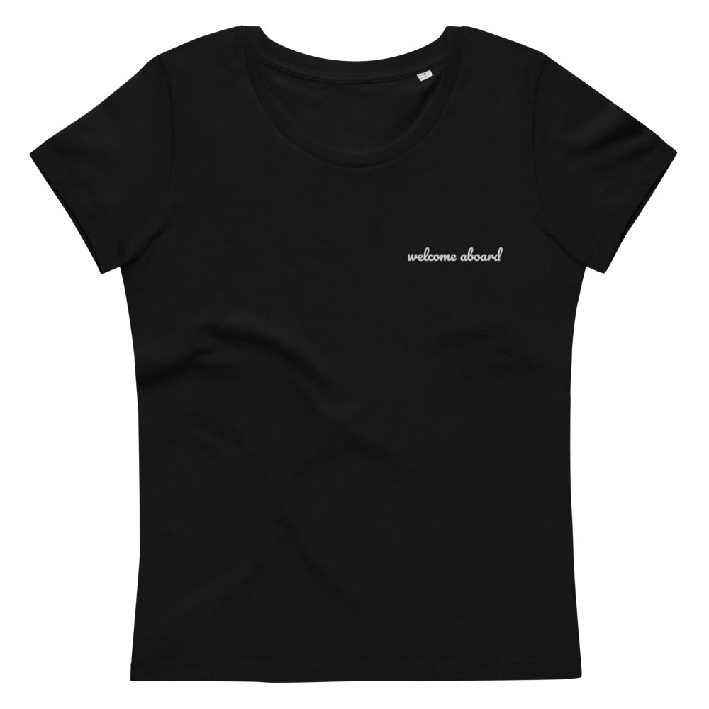 Women's fitted eco tee - Welcome Aboard