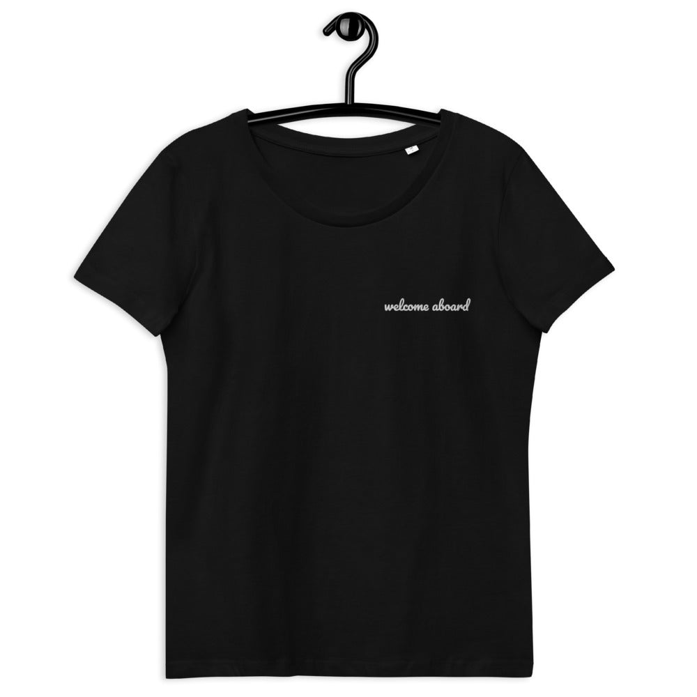 Women's fitted eco tee - Welcome Aboard