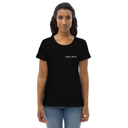 Women's fitted eco tee - Welcome Aboard