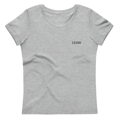 Women's fitted eco tee - Tail Numbers