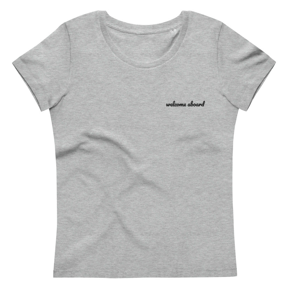 Women's fitted eco tee - Welcome Aboard