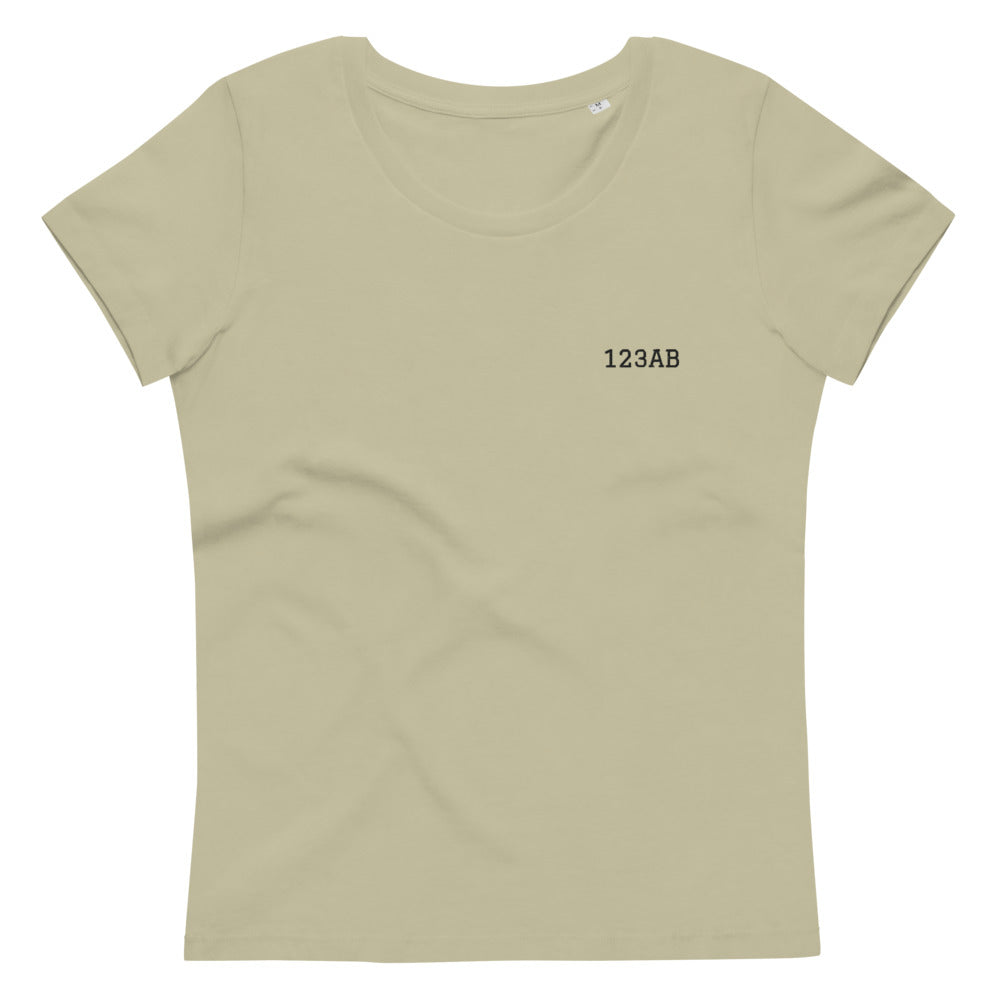 Women's fitted eco tee - Tail Numbers