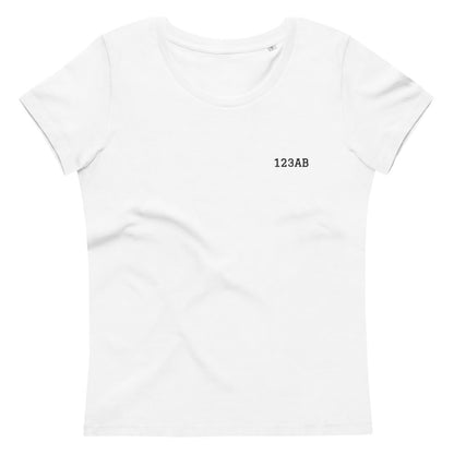 Women's fitted eco tee - Tail Numbers