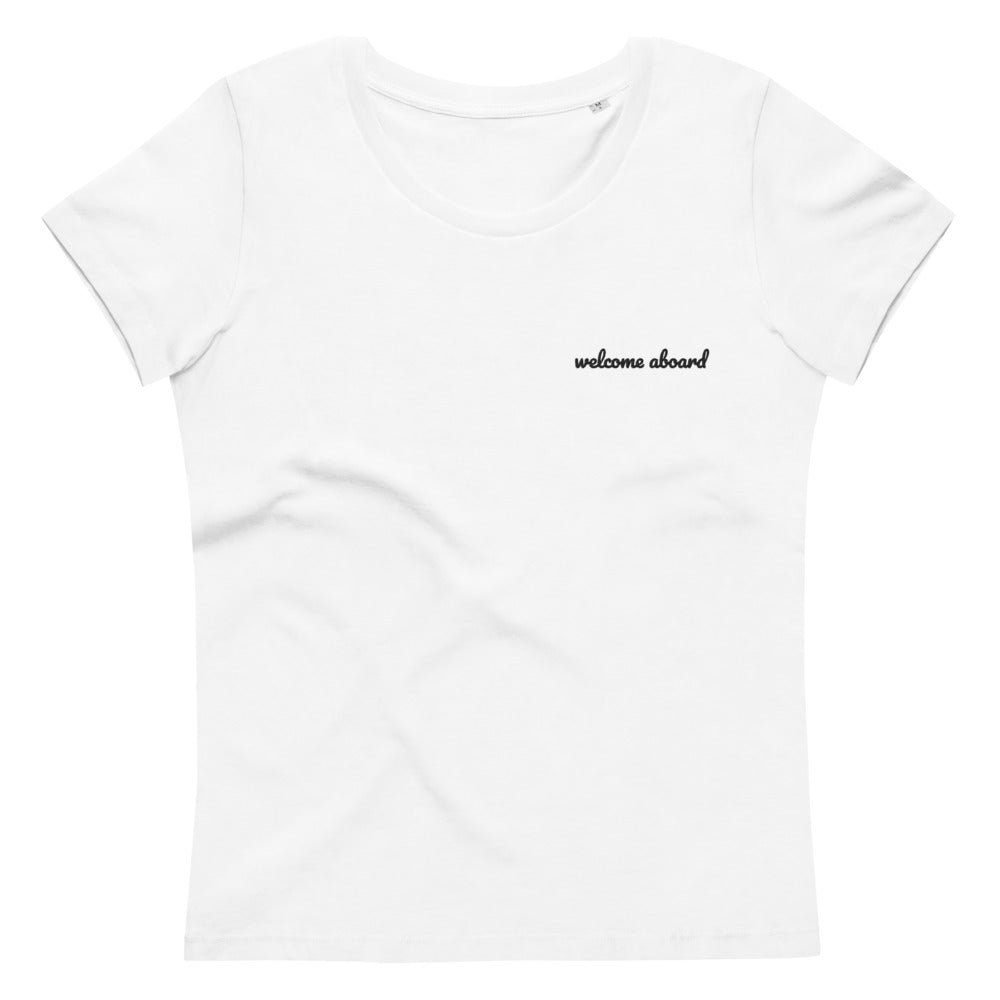 Women's fitted eco tee - Welcome Aboard