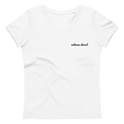 Women's fitted eco tee - Welcome Aboard